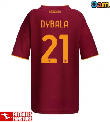 AS Roma Paulo Dybala #21 Hemmatröja Dam 2025-26 Kortärmad